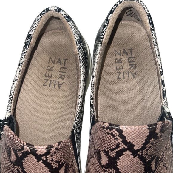 Naturalizer Hawthorn Snake Print Leather Slide Sneaker Loafers Side 7.5 - Picture 10 of 11
